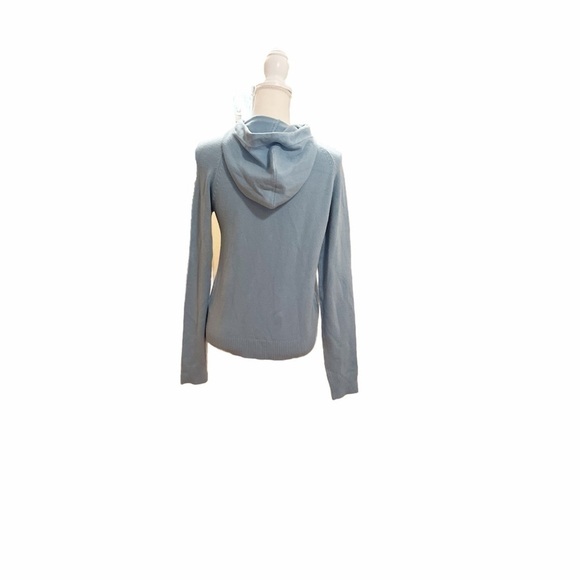 French connection aqua sweater with a hood. Size L - Picture 4 of 9